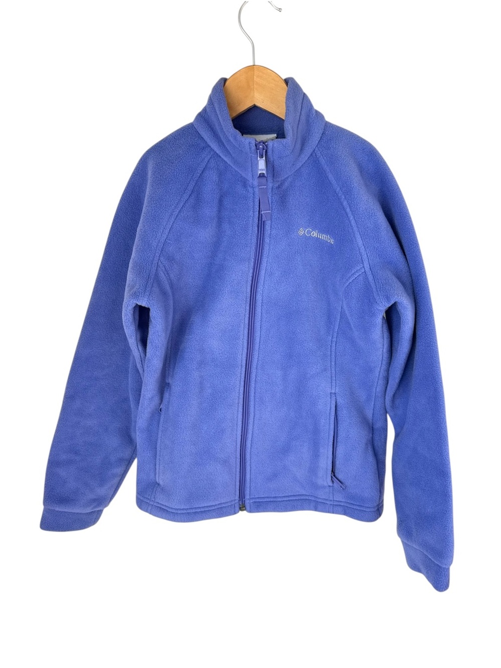 Columbia Kids Purple Full-Zip Fleece Jacket Size medium